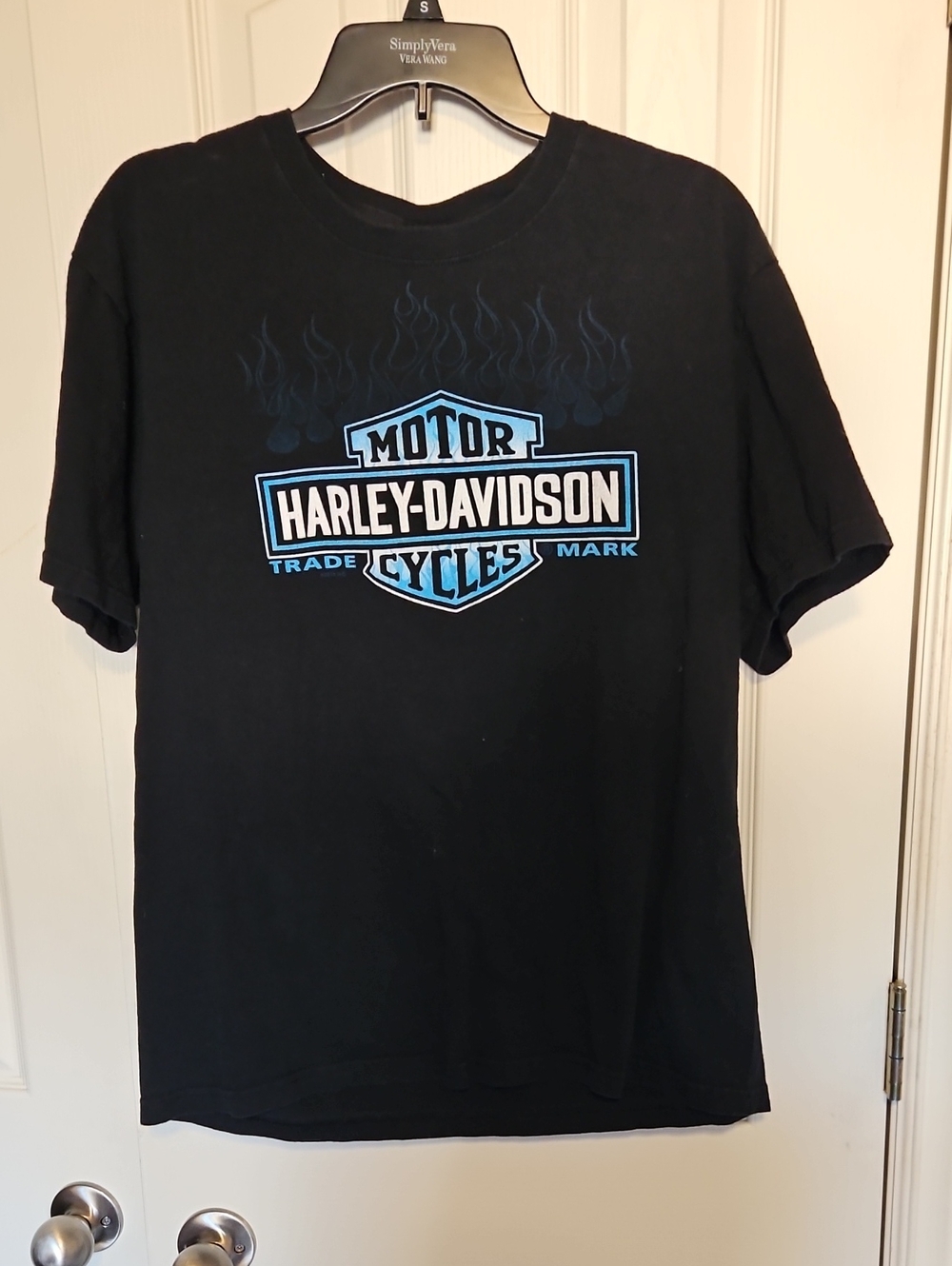Harley-Davidson Men’s Black T-Shirt with Blue Logo